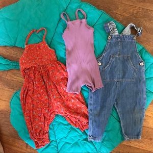 Overall, romper gap old navy baby girl bundle 12m